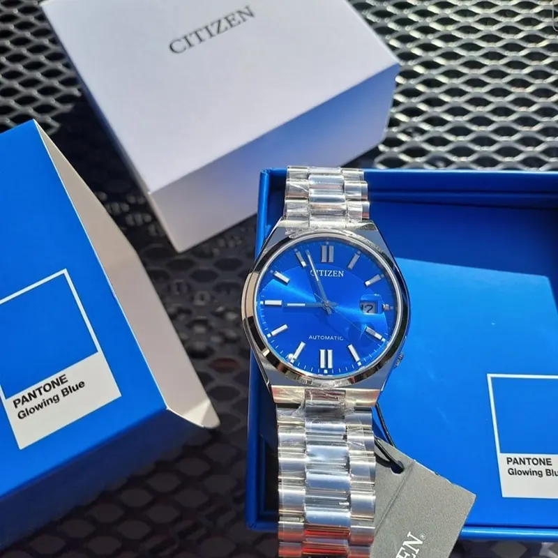 Citizen x Pantone Glowing Blue Automatic Men's Watch | NJ0158-89L